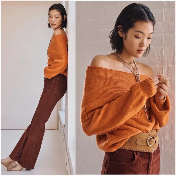 Anthropologie Off the Shoulder Knit Sweater - Picture 2 of 10